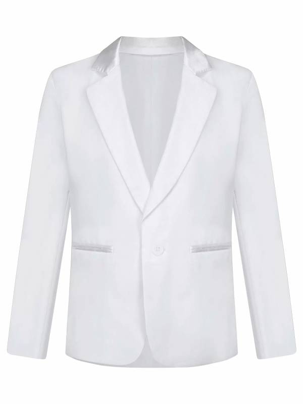 Kids Boys One-Button Lapel Blazer Jacket thumb