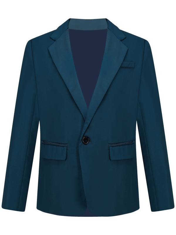 Kids Boys Gentleman Suit Long Sleeve Notch Lapel Blazer thumb