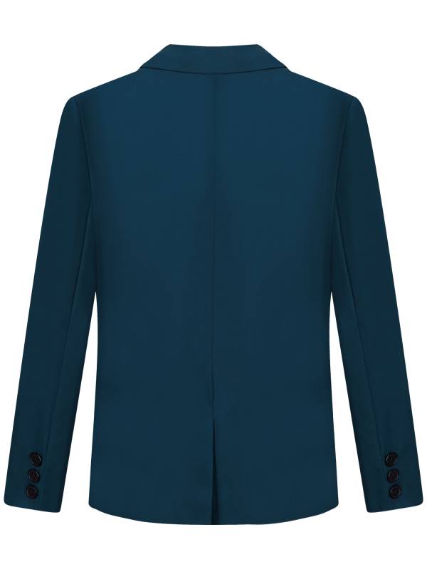 Kids Boys Gentleman Suit Long Sleeve Notch Lapel Blazer thumb