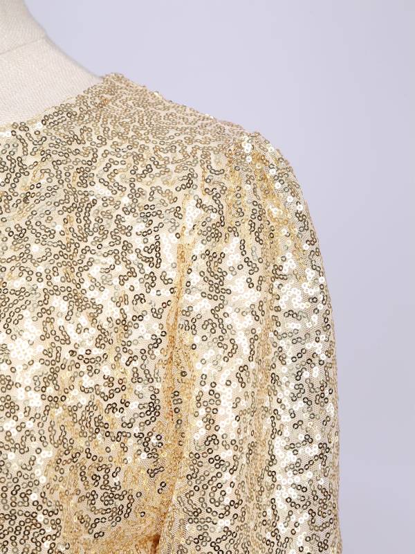 Women Sequin Open Front Coat Long Sleeve Outwear for Cocktail thumb
