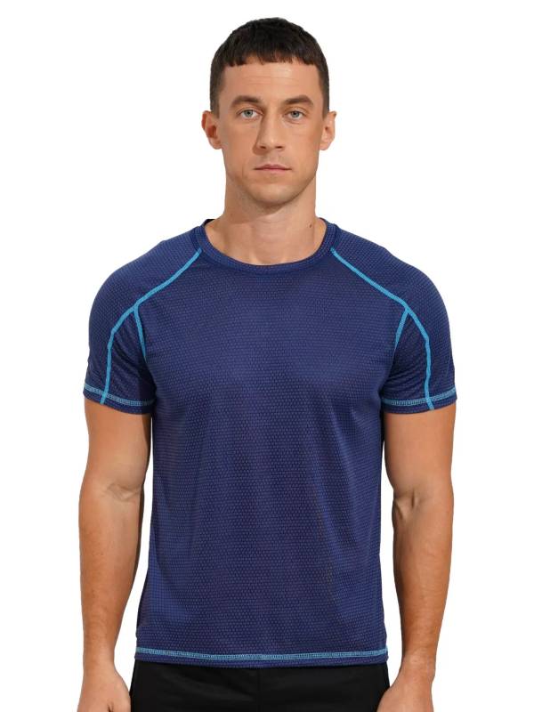 Men Short Sleeve Breathable Quick-drying Running Sport T-shirt thumb
