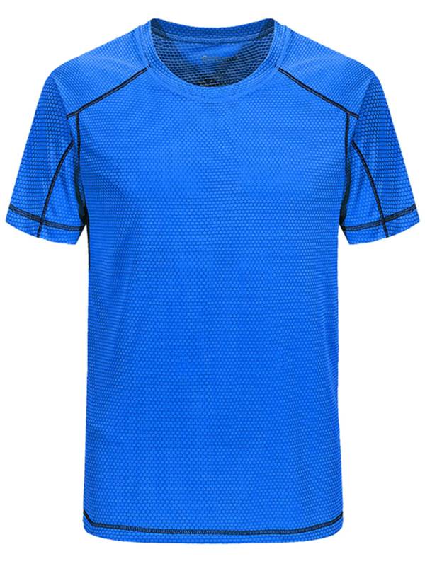 Men Short Sleeve Breathable Quick-drying Running Sport T-shirt thumb