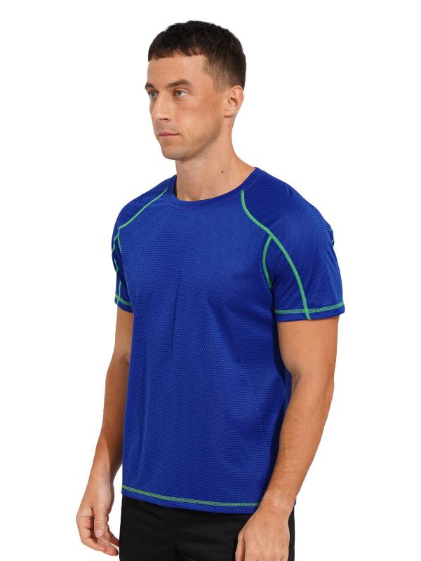 Men Short Sleeve Breathable Quick-drying Running Sport T-shirt thumb