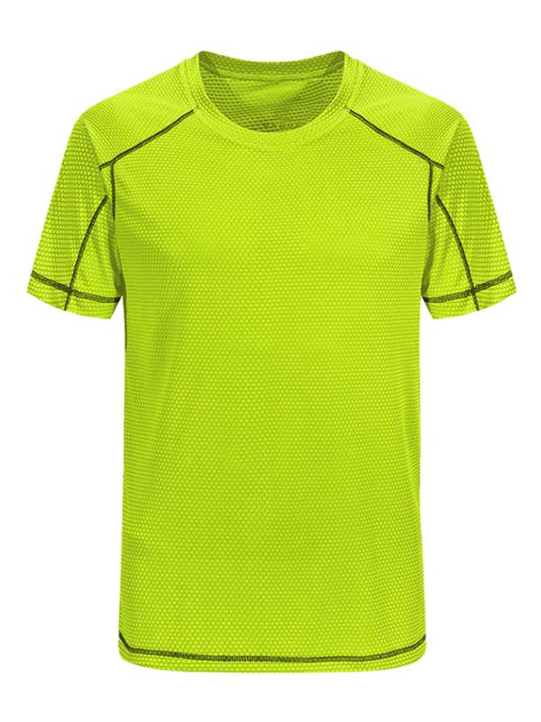 Men Short Sleeve Breathable Quick-drying Running Sport T-shirt thumb