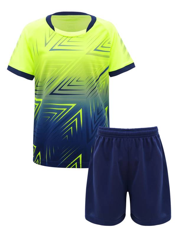 Kids Boys Two Pieces Short Sleeve T-shirt and Shorts Football Sets thumb