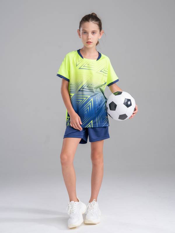 Kids Boys Two Pieces Short Sleeve T-shirt and Shorts Football Sets thumb