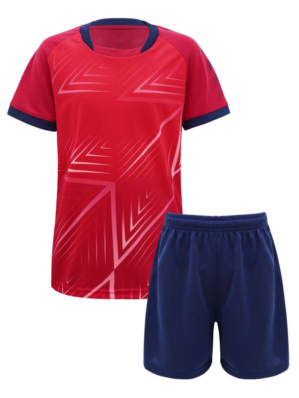 Kids Boys Two Pieces Short Sleeve T-shirt and Shorts Football Sets thumb