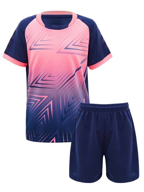 Kids Boys Two Pieces Short Sleeve T-shirt and Shorts Football Sets thumb