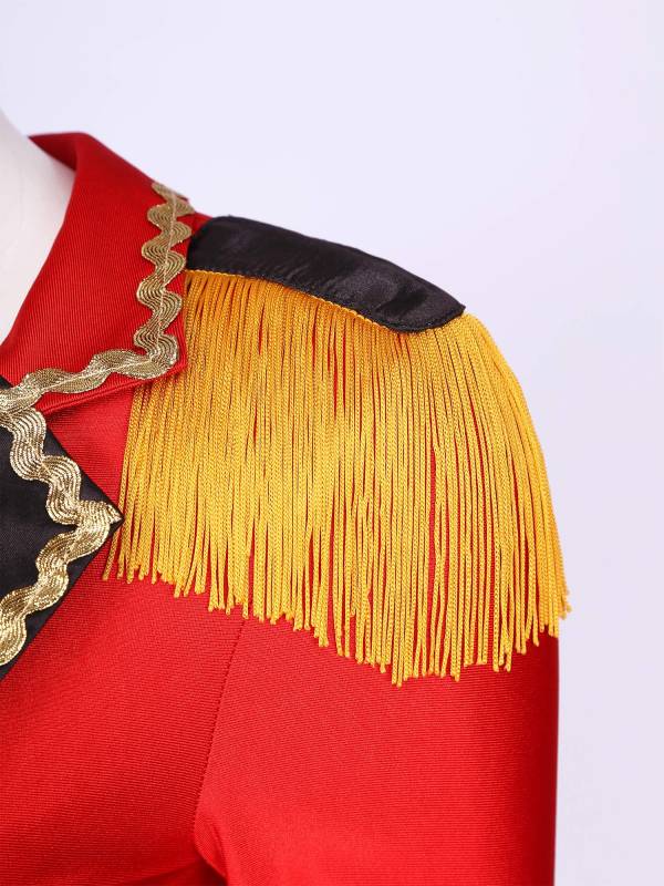 Women Circus Ringmaster Cosplay Costume Halloween Long Sleeve Jumpsuit thumb