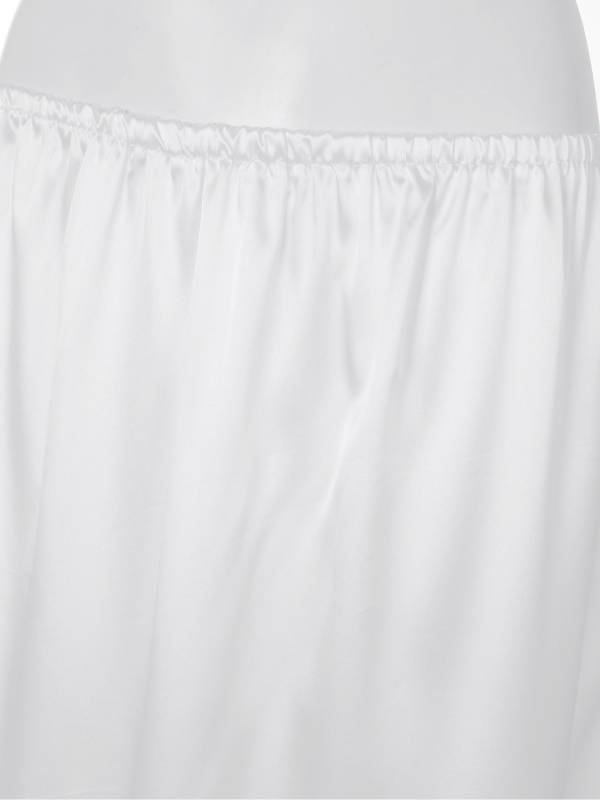Women Half Slip Long Underskirt Lace Trim Tea Length Petticoat thumb