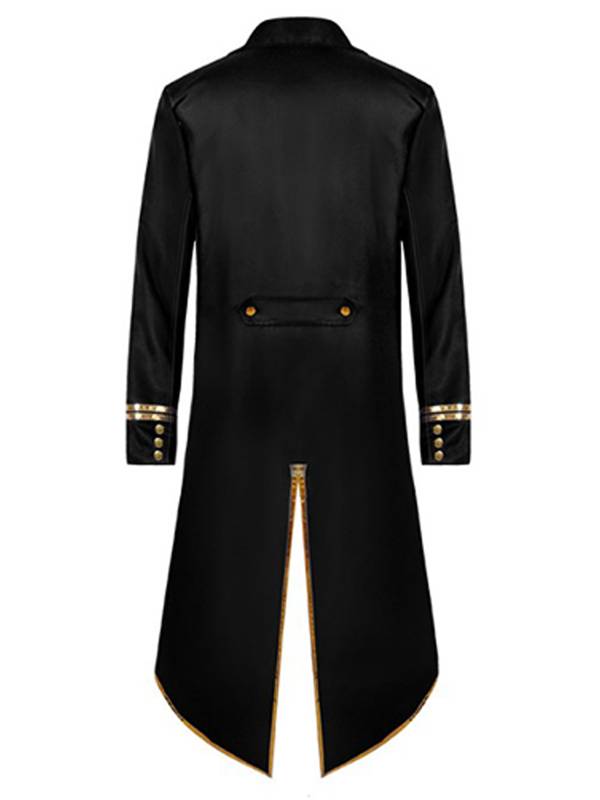 Men Halloween Medieval Vintage Long Sleeve Tailcoat thumb