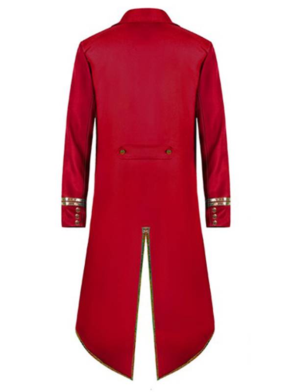 Men Halloween Medieval Vintage Long Sleeve Tailcoat thumb