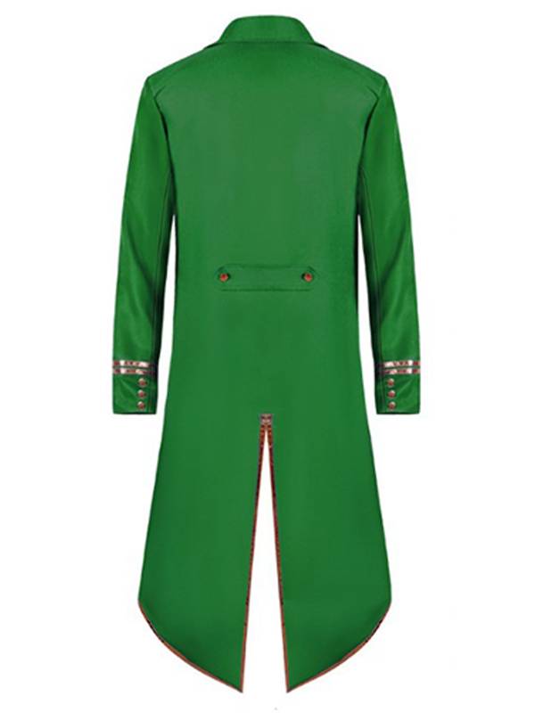 Men Halloween Medieval Vintage Long Sleeve Tailcoat thumb