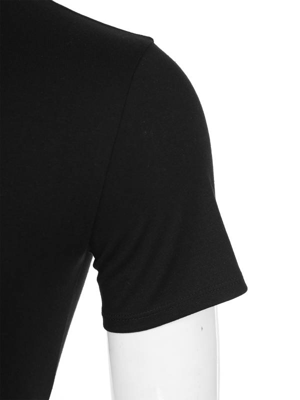 Men One-Piece Undershirt Short Sleeve Gymnastic Leotard thumb