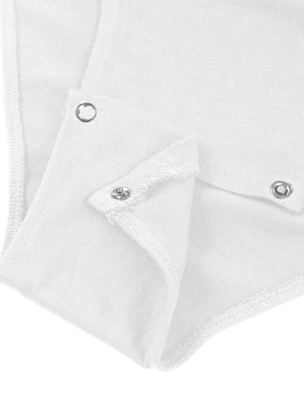 Men One-Piece Undershirt Short Sleeve Gymnastic Leotard thumb