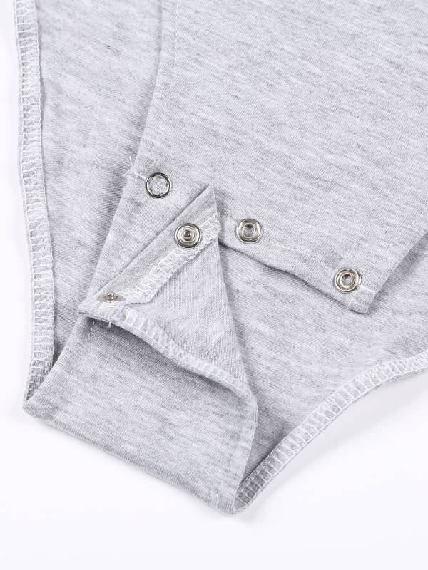 Men One-Piece Undershirt Short Sleeve Gymnastic Leotard thumb