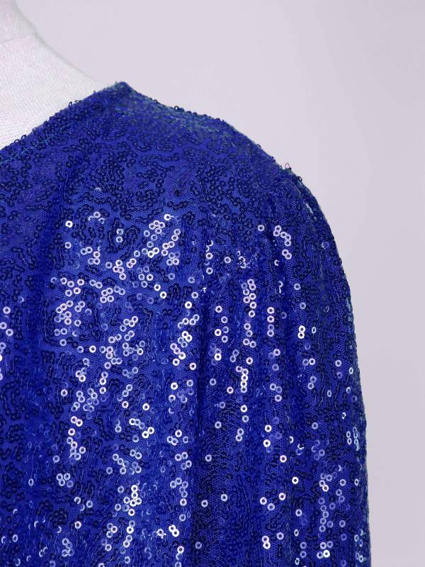 Women Sequin Open Front Coat Long Sleeve Outwear for Cocktail thumb