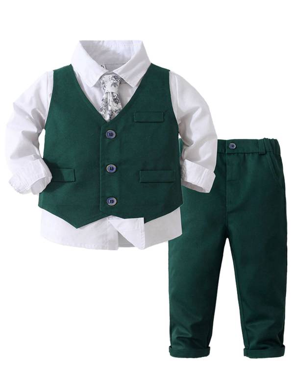 Toddler Boys 4-piece Formal Suits for Party thumb