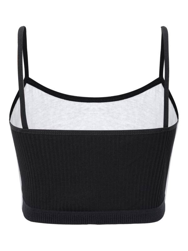 Kids Girls Ribbed Spaghetti Straps Crop Top Solid Sport Camisole thumb