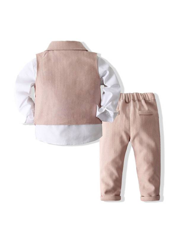 Baby/Toddler Boys 4-Piece Cotton Formal Gentleman Suits thumb