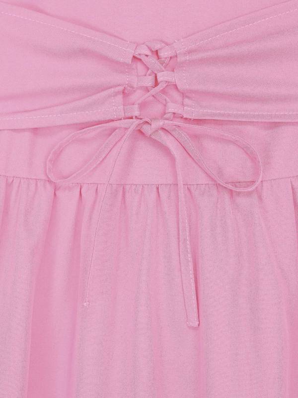 Kids Girls Medieval Renaissance Flare Sleeve Gown Dress thumb