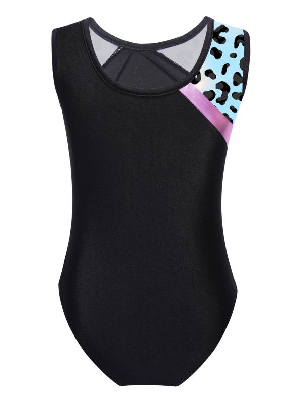 Kids Girls Sleeveless Gymnastics Training Leotard thumb