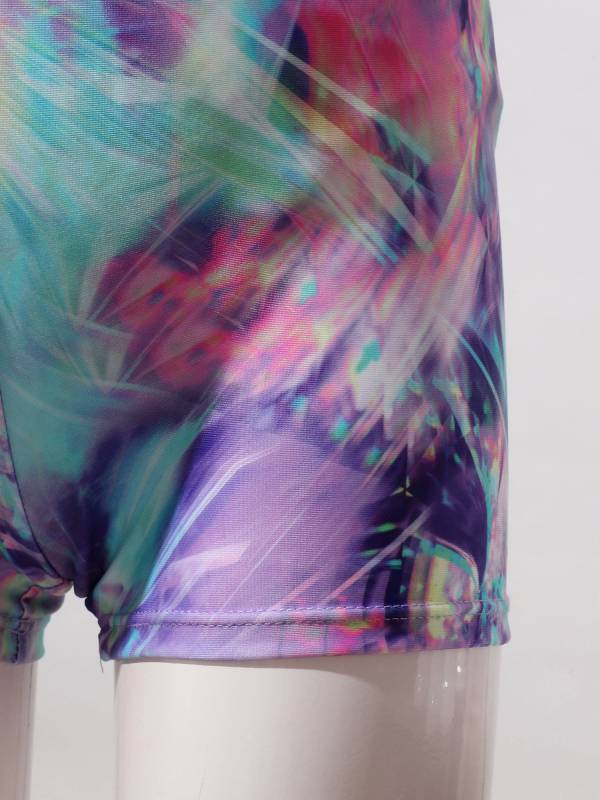 Kids Girls 2pcs Unicorn Rainbow Printed Gymnastics Dance Sets thumb