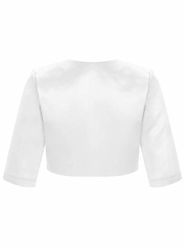 Kids Girls 3/4 Sleeves Party Dresses Bolero Cardigan thumb