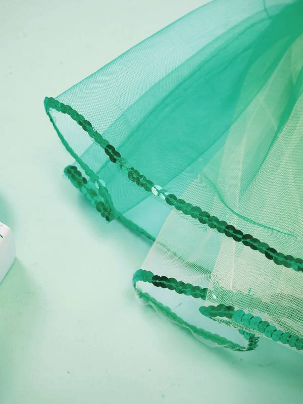 Kids Girls Christmas Sleeveless Sequins Bowknot Back Tulle Tutu Dress thumb