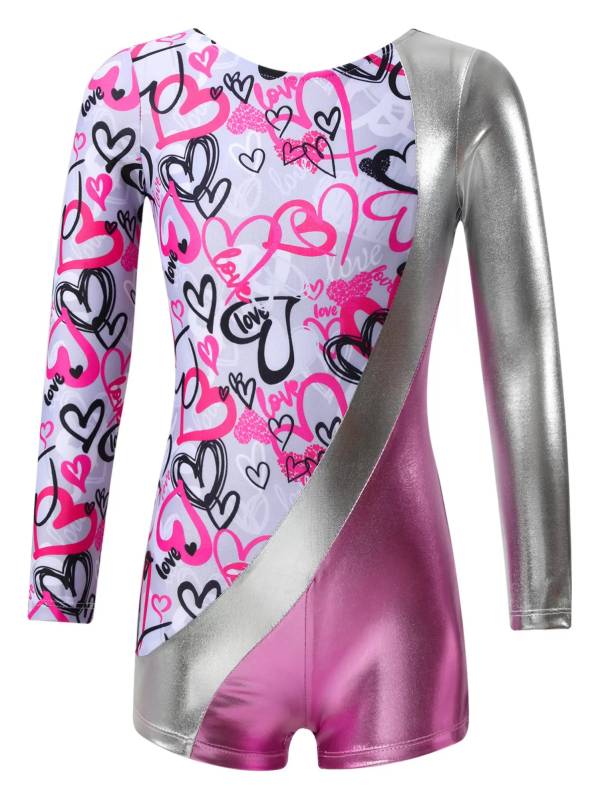 Kids Girls Long Sleeve Stars and Unicorns Print Jumpsuit thumb