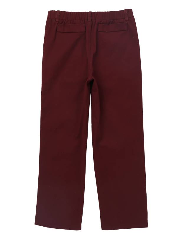 Kids Boys Elastic Waistband Belt Loop Pants for Wedding Birthday Party thumb