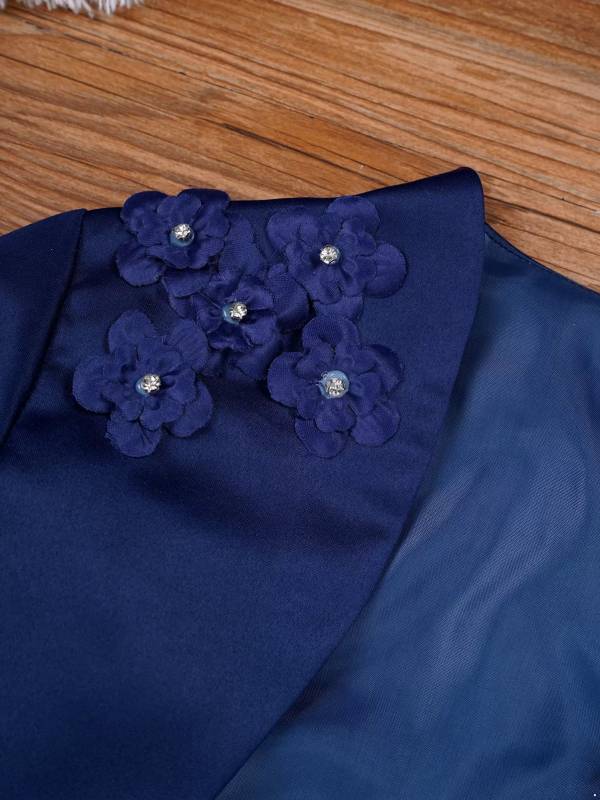 Toddler/Kids Girls Applique Embroidery Bolero Jacket thumb