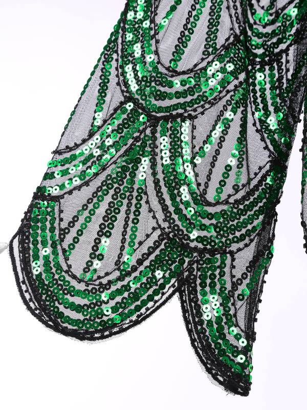 Women Sequin Hollow Lace Bolero thumb