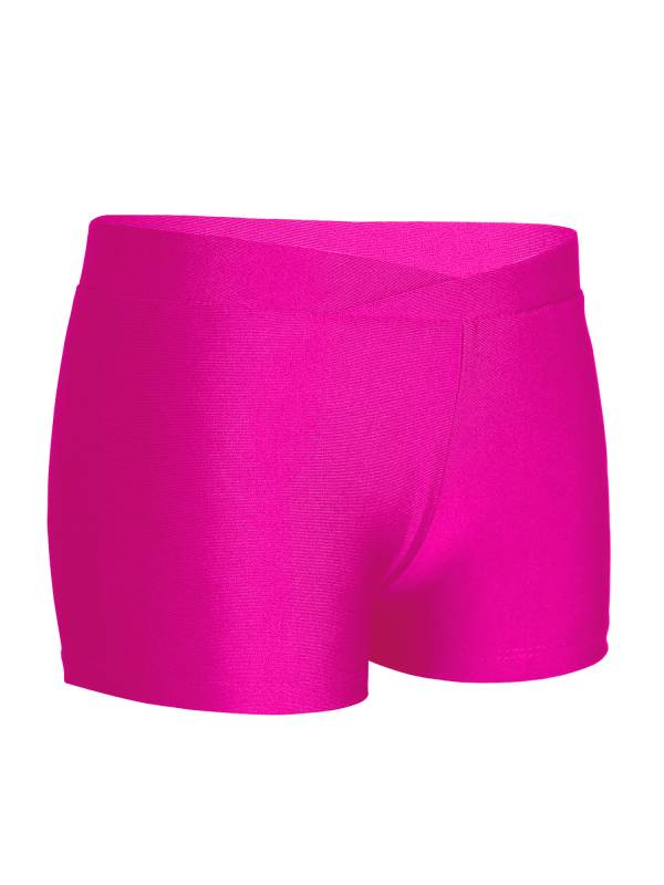 Kids Girls Stretchy V-front Waistband Sports Shorts thumb