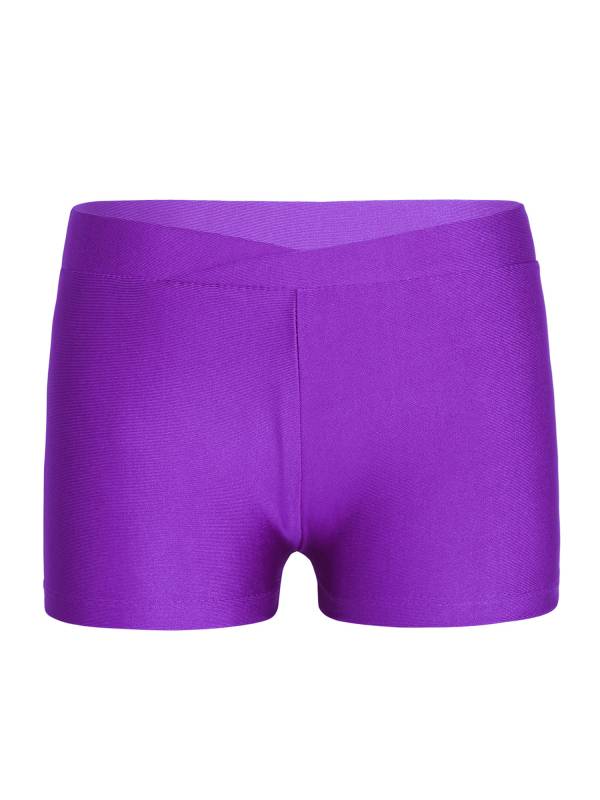 Kids Girls Stretchy V-front Waistband Sports Shorts thumb
