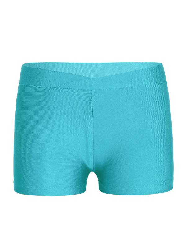Kids Girls Stretchy V-front Waistband Sports Shorts thumb