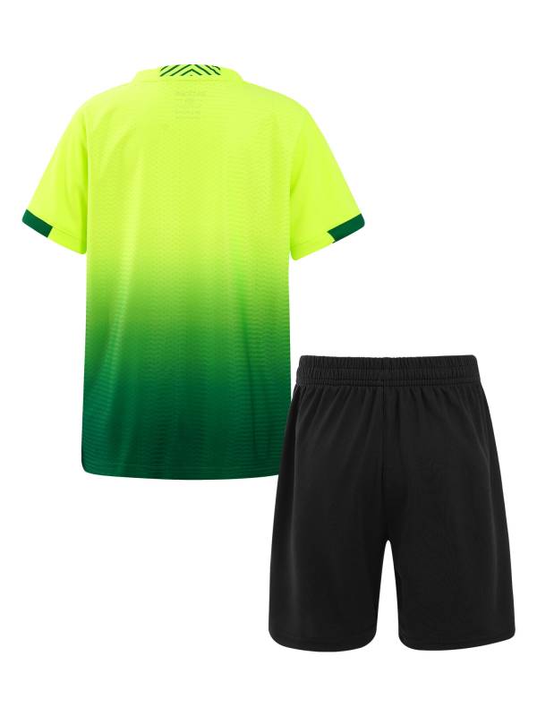 Kids Boys Two Pieces Football Outfits Gradient T-Shirt and Shorts thumb