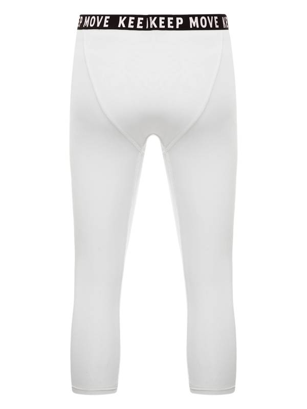 Men Low Waist Skinny Calf Length Moisture-wicking Sports Leggings thumb