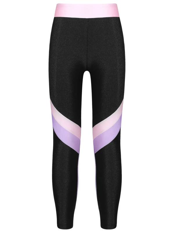 Kids Girls Colorblock Elastic Sport Pants thumb