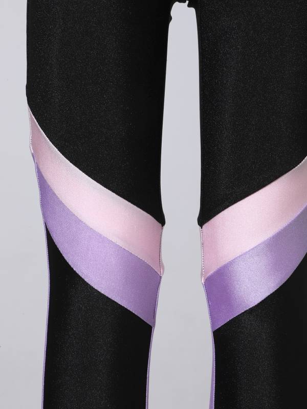 Kids Girls Colorblock Elastic Sport Pants thumb