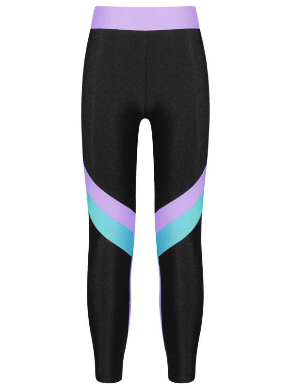 Kids Girls Colorblock Elastic Sport Pants thumb