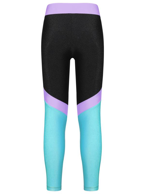 Kids Girls Colorblock Elastic Sport Pants thumb