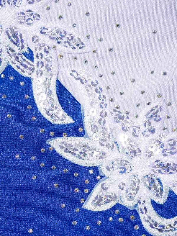 Kids Girls Sleeveless Backless Sequins Beading Skating Dance Dress thumb