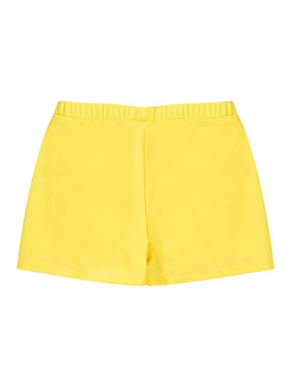 Kids Girls Solid Elastic Waistband Swimming Shorts thumb