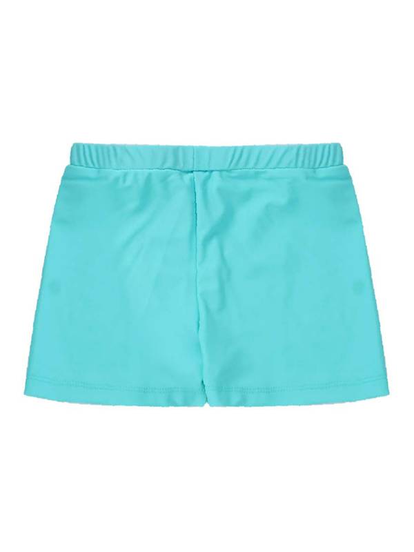 Kids Girls Solid Elastic Waistband Swimming Shorts thumb