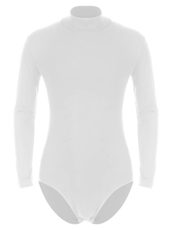 Men One-Piece Undershirt Long Sleeve Gymnastic Leotard thumb