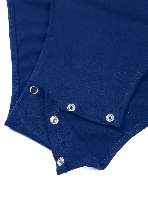 Men One-Piece Undershirt Long Sleeve Gymnastic Leotard thumb