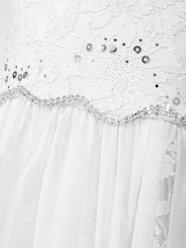 Kids Girls Mesh & Chiffon High-Low Party Dresses thumb