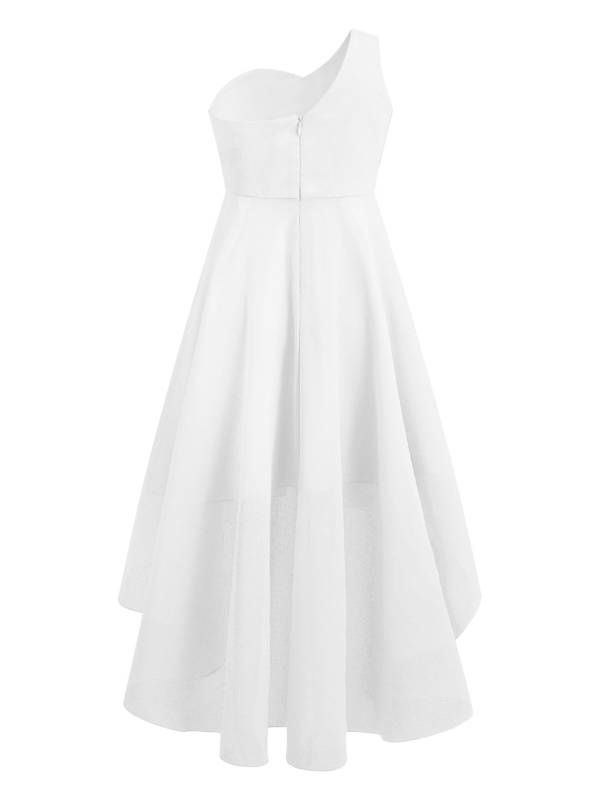 Kids Girls Rhinestones Beaded High-Low Party Dress thumb