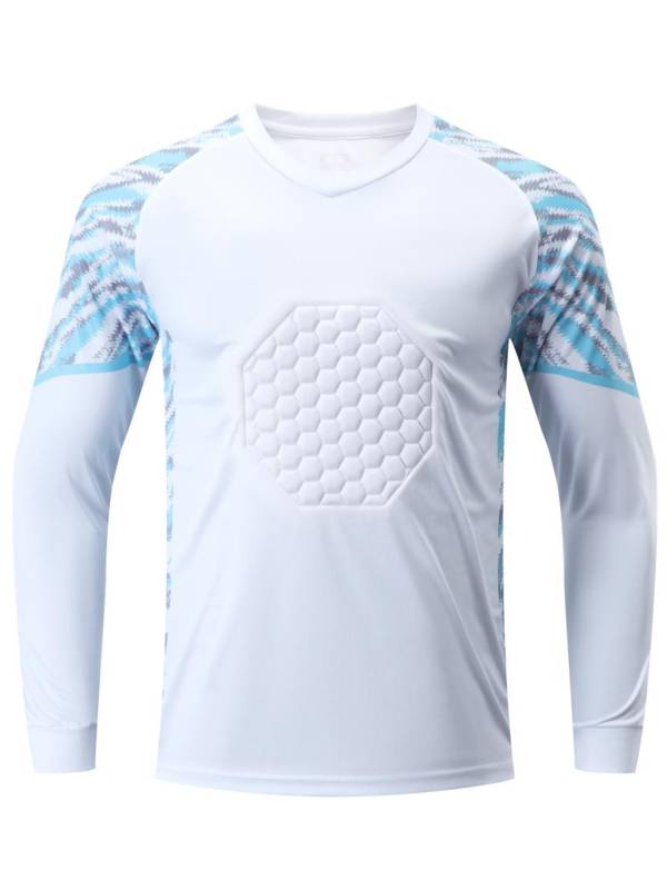 Kids Boys Long Sleeve Protective Sponge Pads  Football Goalkeeper Sport Top thumb